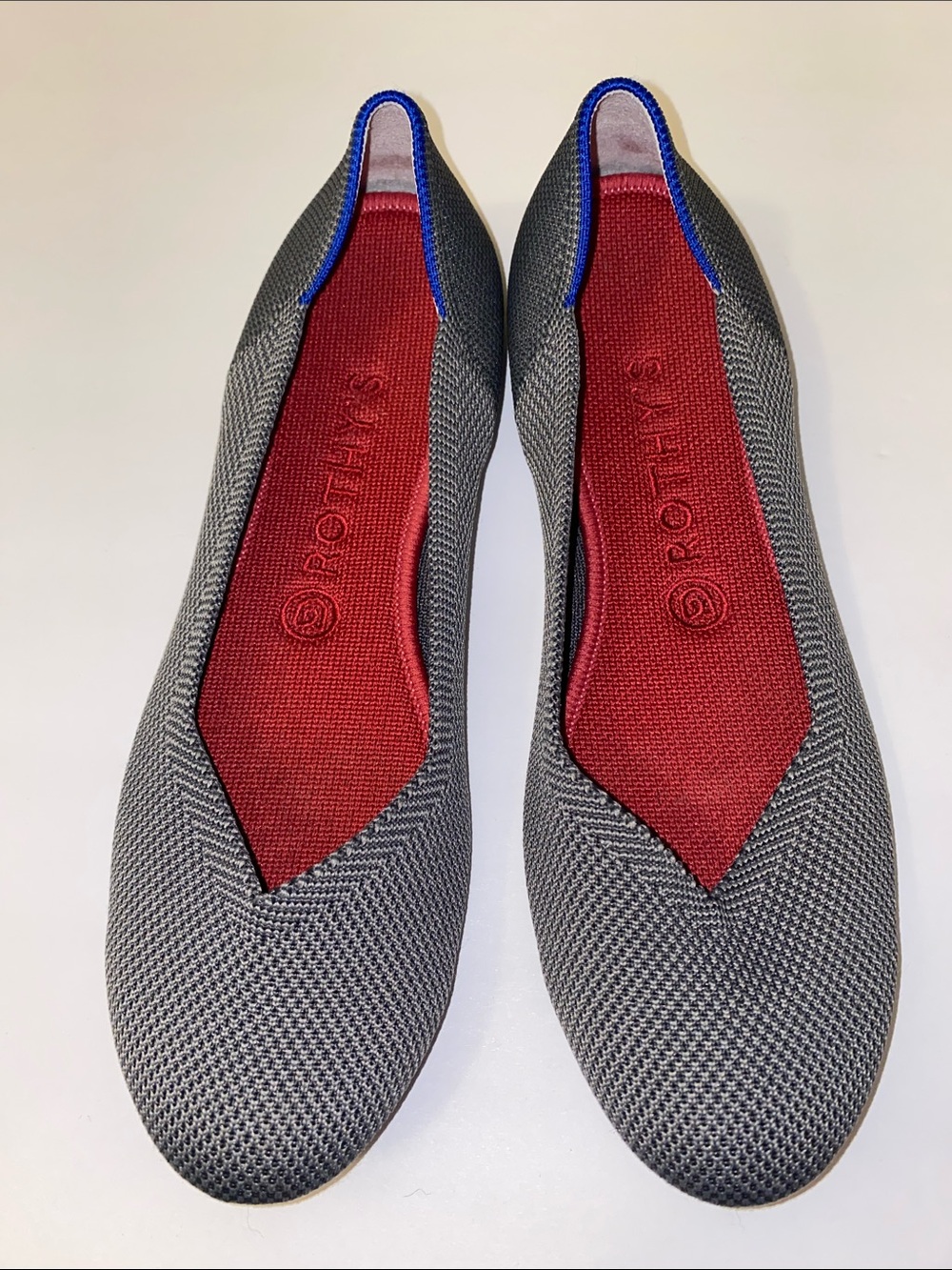Rothy’s The Flat Pebble Gray Shoes size 9